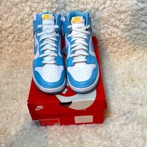 Nike Sky Blue and White High-Tops